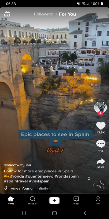 تيك توك الذهبي